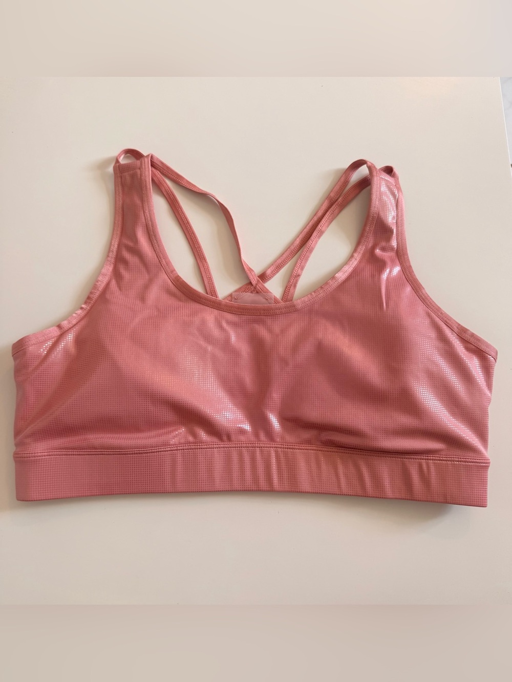 Puma Pink Strappy Sports Bra - Women's Activewear